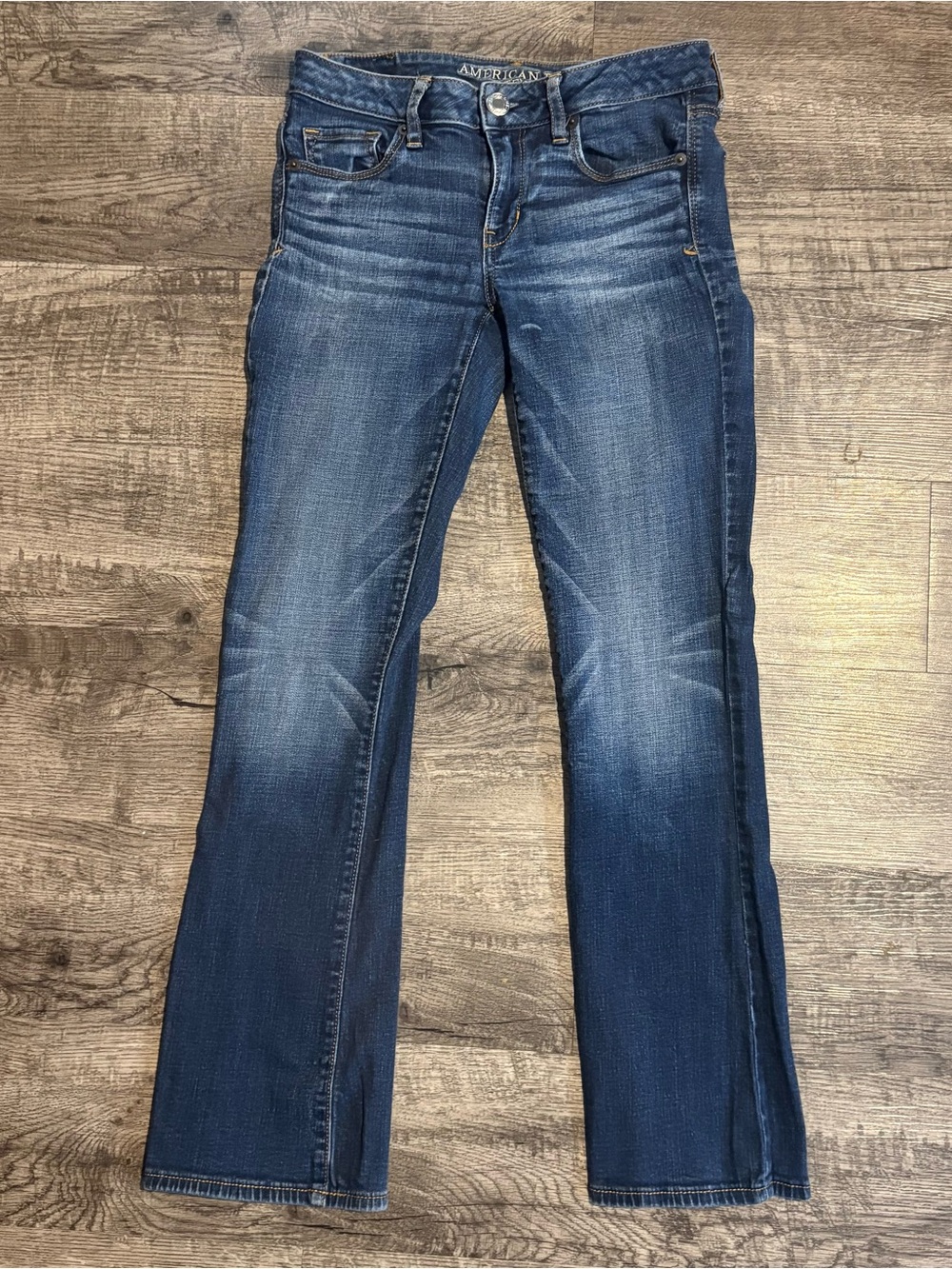 American Eagle Jeans Women’s 4 Short Blue Skinny Kick